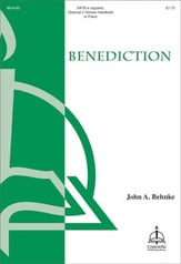 Benediction SATB choral sheet music cover